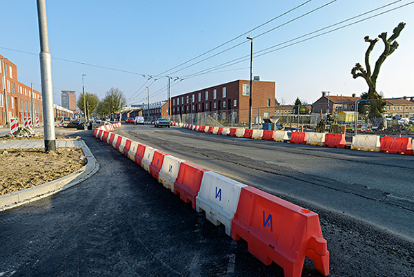 foto werkzaamheden rotonde Huissensestraat