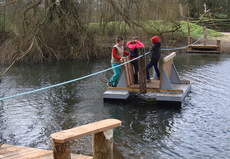 Trekpont in Immerloopark