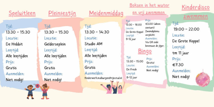 Twee weken vol meivakantie activiteiten