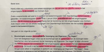 Onduidelijke brief